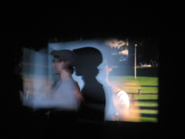 Lucas Ihlein performing (Wo)man with Mirror, 2009